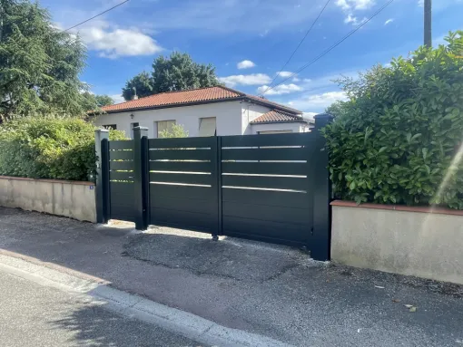 Portail et portillon en aluminium 