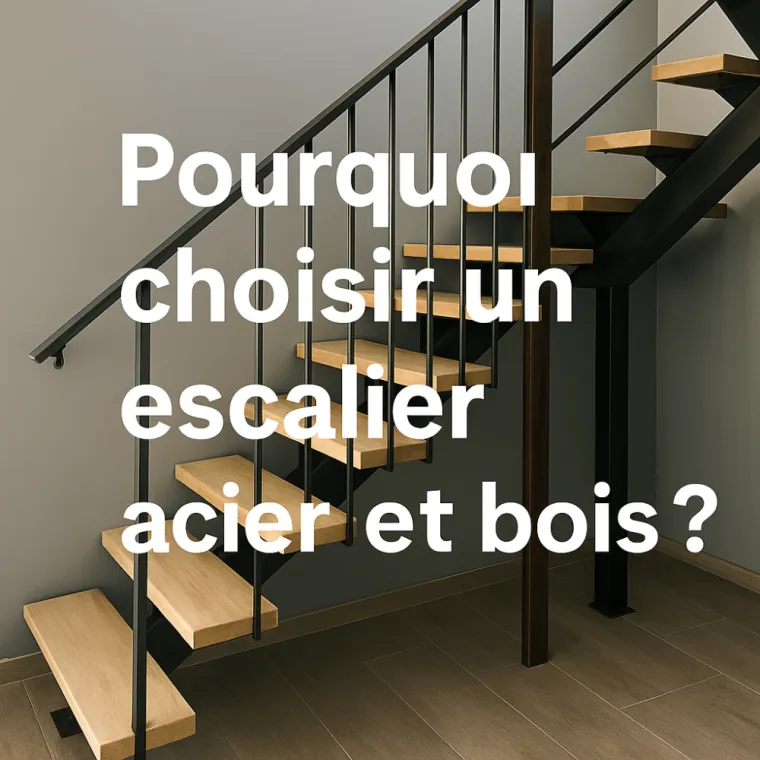 Pourquoi choisir un escalier en acier et bois ?