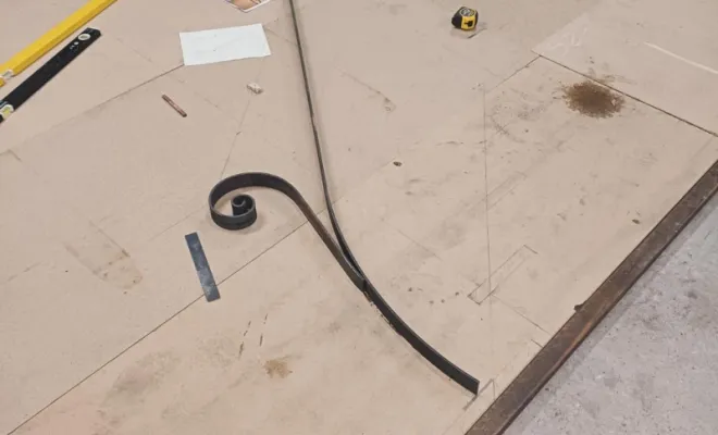 Escalier avec garde-corps en acier thermolaqué à Lanta