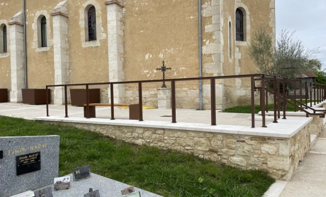 Garde-corps en acier thermolaqué à Asques