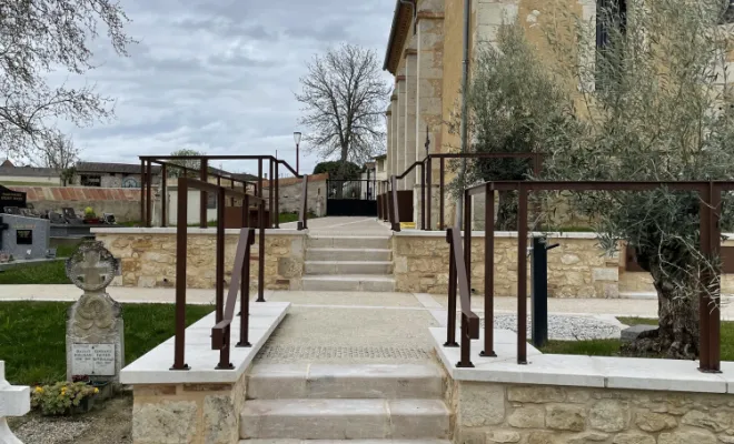 Garde-corps en acier thermolaqué à Asques