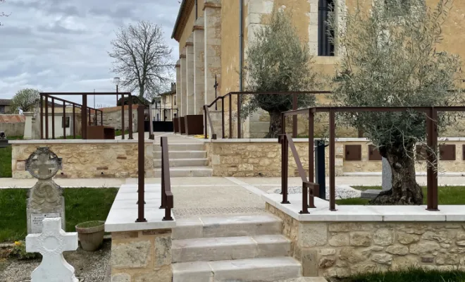 Garde-corps en acier thermolaqué à Asques