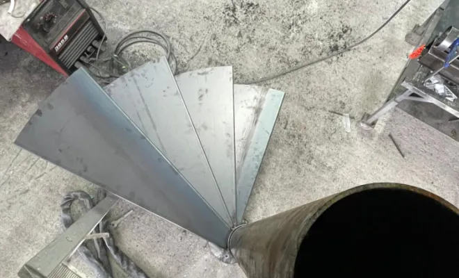 Création gabarit de montage pour un escalier hélicoïdal