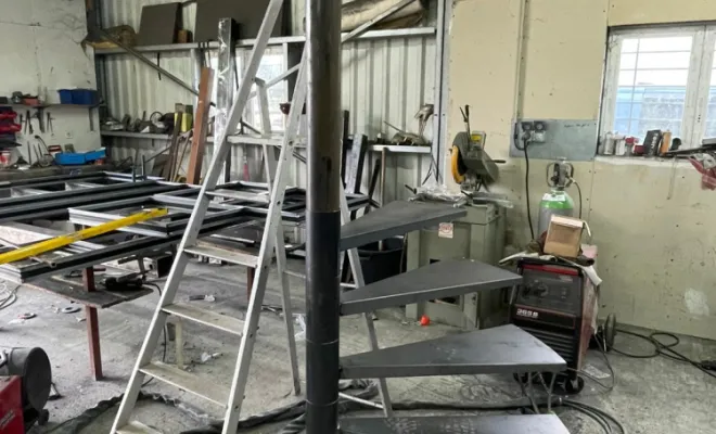 Création gabarit de montage pour un escalier hélicoïdal