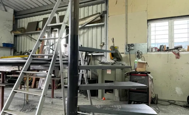 Création gabarit de montage pour un escalier hélicoïdal